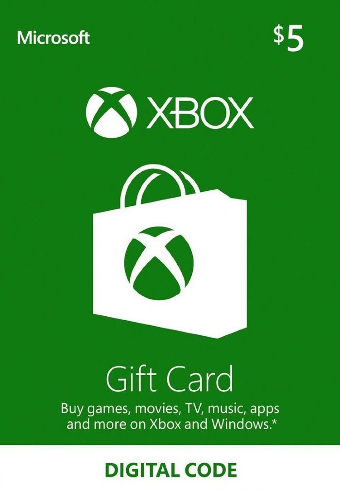 Xbox Live Gift Card 5 USD United States Digital Code